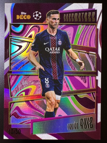 Fabian Ruiz 2025 Topps Deco UCC Razzmatazz Purple /50
