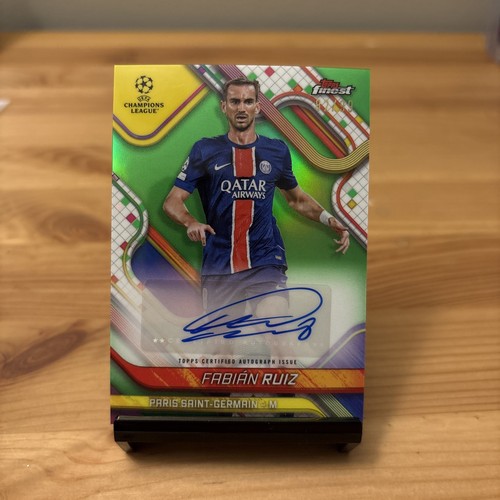 Fabian Ruiz 2024 Topps Finest Green Refractor /99