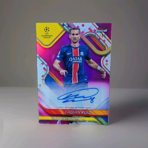 Fabian Ruiz 2024 Topps Finest Magenta Wave Refractor /75