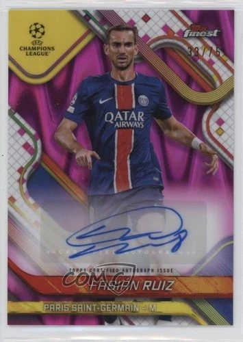 Fabian Ruiz 2024 Topps Finest Magenta Wave Refractor /75