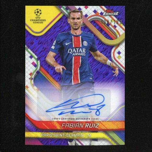 Fabian Ruiz 2025 Topps Finest Purple Shimmer /199