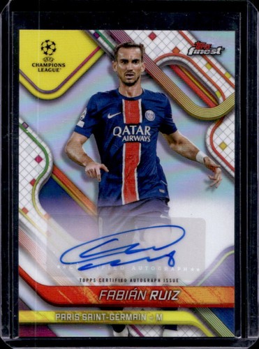 Fabian Ruiz 2024 Topps Finest UEFA