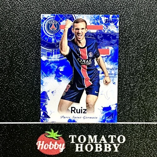 Fabian Ruiz 2024 Topps Merlin Chrome Sapphire Blue /99