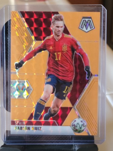 Fabian Ruiz 2021 Panini Mosaic UEFA Euro Orange Fluorescent /25