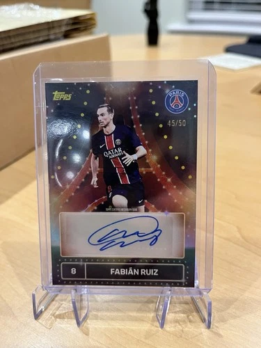 Fabian Ruiz 2024 Topps PSG Team Set Gold /50