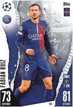 Fabian Ruiz 2023 Topps Match Attax UEFA Club Competitions