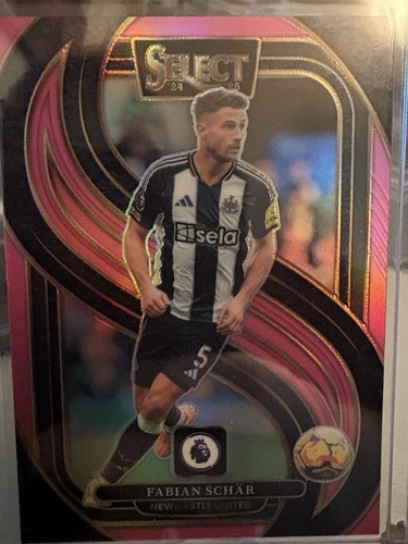 Fabian Schar 2024 Panini Select Premier League Pink Prizm