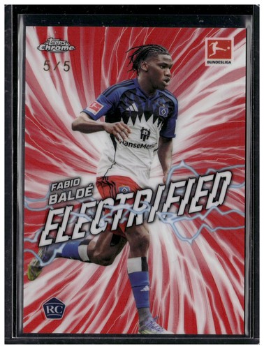 Fabio Balde 2025 Topps Chrome Electrified Red /5