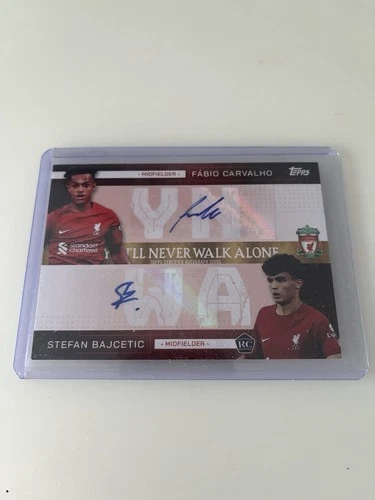Fabio Carvalho and Stefan Bajcetic 2022 Panini Merlin Chrome /99