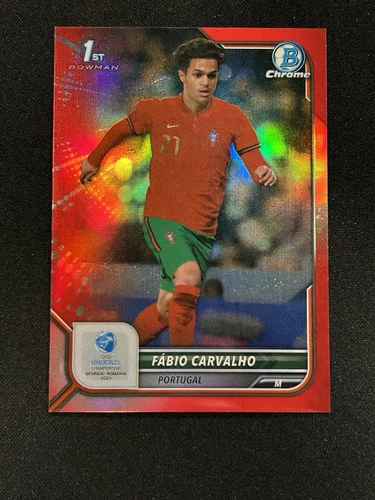 Fabio Carvalho 2022 Topps Bowman Chrome Red /5