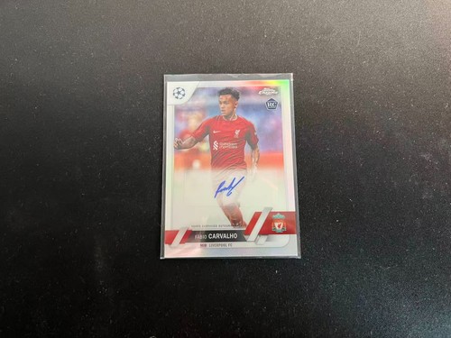 Fabio Carvalho 2022 Topps Chrome UEFA Calcio Argento