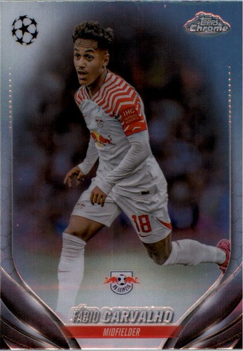 Fabio Carvalho 2023 Topps Chrome UEFA Club Competitions Refractor