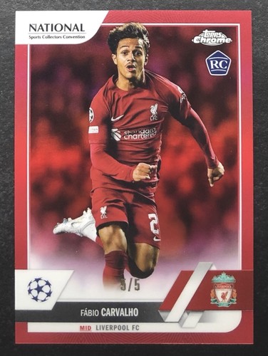Fabio Carvalho 2022 Topps Cromo Red Refractor 5/5