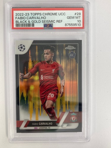 Fabio Carvalho 2022 Topps Cromo UCC Gold /30