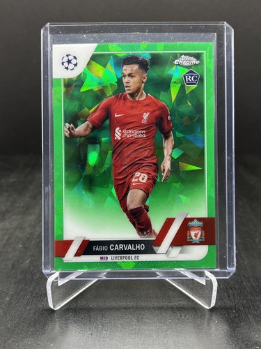 Fabio Carvalho 2022 Topps Cromo Zafiro UEFA Sapphire Green /70