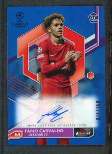 Fabio Carvalho 2023 Topps Finest Blue 074/150