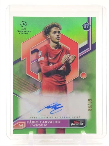 Fabio Carvalho 2022 Topps Finest Green /99