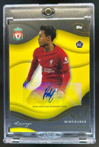 Fabio Carvalho 2022 Topps Liverpool Lineage Yellow /75