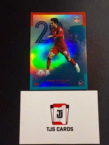 Fabio Carvalho 2022 Topps Liverpool Team Set Aqua /175