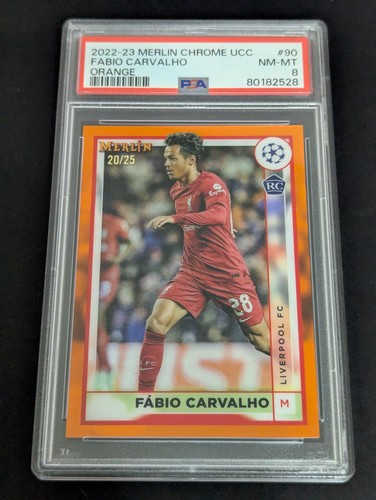 Fabio Carvalho 2022 Topps Merlin Chrome Orange /25