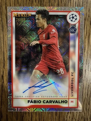 Fabio Carvalho 2022 Topps Merlin Chrome Refractor /99