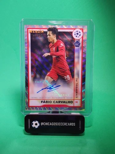 Fabio Carvalho 2022 Topps Merlin Chrome Wave /150