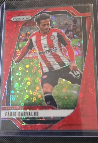 Fabio Carvalho 2024 Panini Prizm Premier League Red Prizm /49