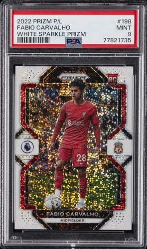 Fabio Carvalho 2022 Panini Prizm White Sparkle
