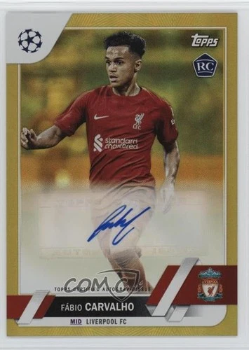 Fabio Carvalho 2023 Panini UEFA Club Competitions Gold Foil /50