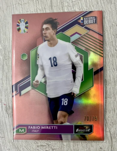 Fabio Miretti 2024 Topps Finest Parallela /75