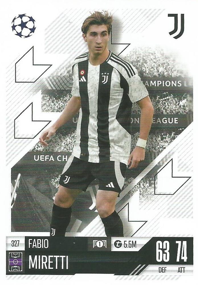 Fabio Miretti 2024 Topps Match Attax UEFA Club Competitions