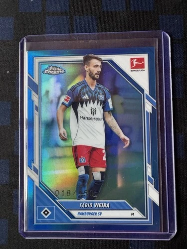 Fabio Vieira 2025 Topps Chrome Blue /150