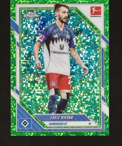 Fabio Vieira 2025 Topps Chrome Bundesliga Green Mini-Diamonds /99