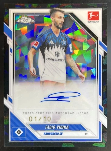 Fabio Vieira 2025 Topps Chrome Bundesliga Sapphire /10