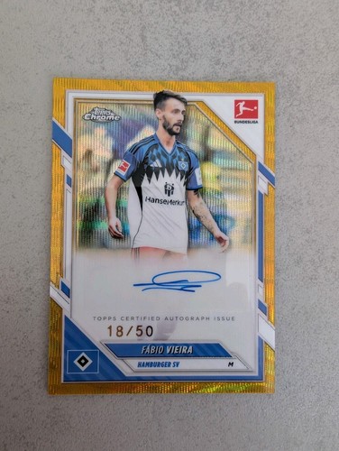 Fabio Vieira 2025 Topps Chrome Gold Refractor /50