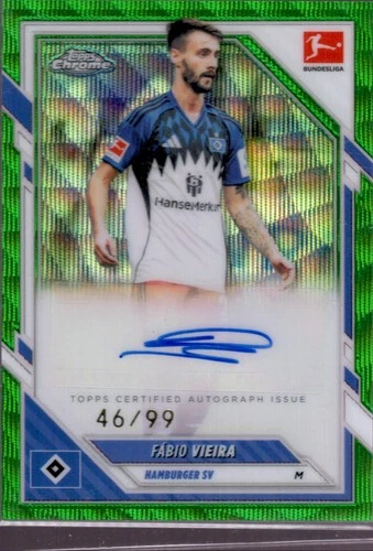 Fabio Vieira 2025 Topps Chrome Green Wave /99