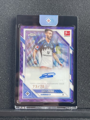 Fabio Vieira 2025 Topps Chrome Purple Wave /75