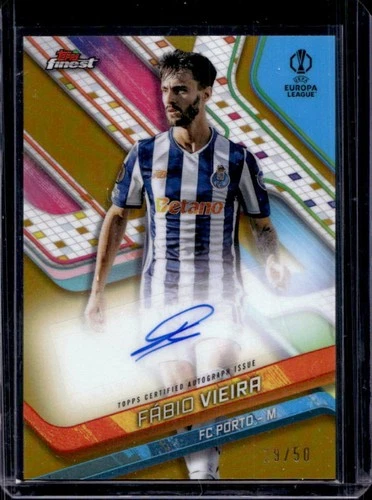 Fabio Vieira 2024 Topps Finest Gold Refractor /50