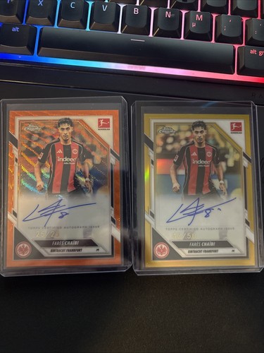 Fares Chaibi 2025 Topps Bundesliga Chrome Gold /50