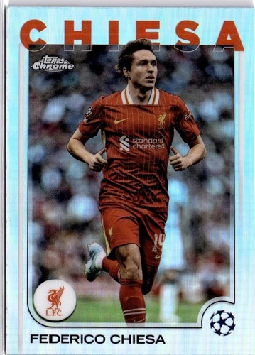 Federico Chiesa 2025 Topps Champions League Chrome Refractor