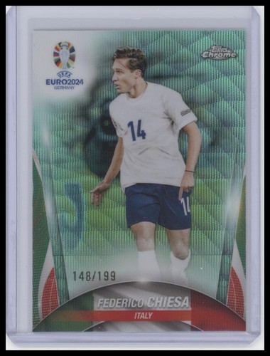 Federico Chiesa 2024 Topps Chrome Aqua Wave Refractor /199