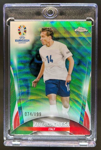 Federico Chiesa 2023 Topps Chrome Aqua Wave Refractor /199