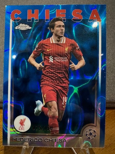 Federico Chiesa 2024 Topps Chrome Blue Lava Refractor /150