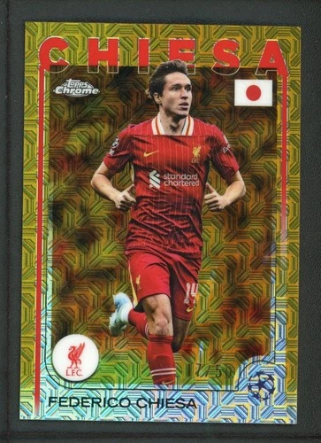 Federico Chiesa 2025 Topps Chrome Gold /50