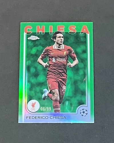 Federico Chiesa 2024 Topps Chrome Green Refractor /99