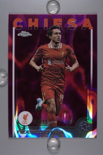 Federico Chiesa 2024 Topps Chrome UEFA /75