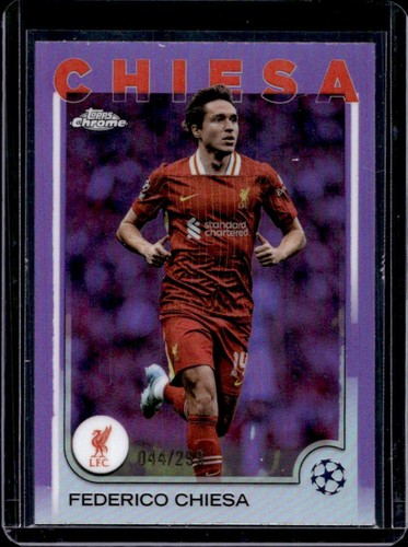 Federico Chiesa 2024 Topps Chrome Violet Refractor /299
