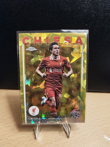 Federico Chiesa 2024 Topps Chrome Yellow Sapphire /75