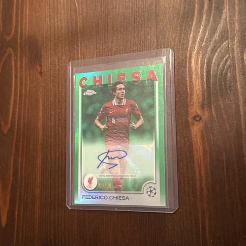 Federico Chiesa 2025 Topps Cromo UEFA Champions League Verde /99