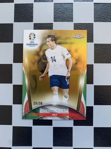 Federico Chiesa 2024 Topps Cromo UEFA Euro Oro /50